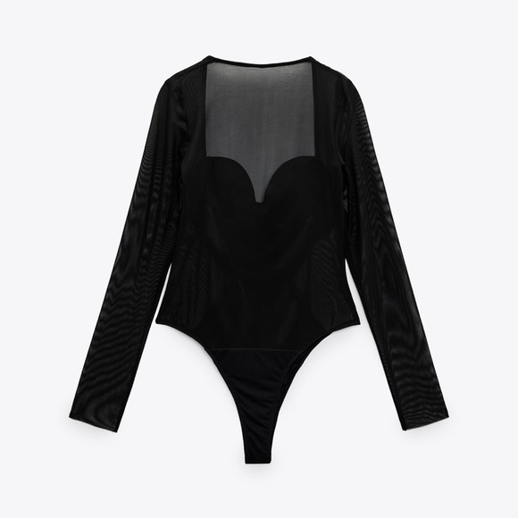 Zara Black Bodysuit- Small - Picture 3 of 4